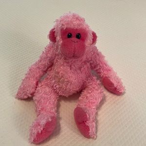 Ty Beanie Baby Pink Julep Collectible Stuffed Toy Monkey Chimpanzee Gorilla